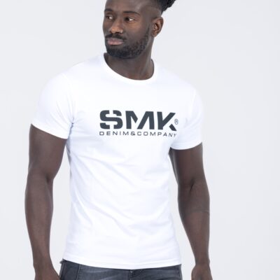 T-SHIRT BRANCA SMK LOGO