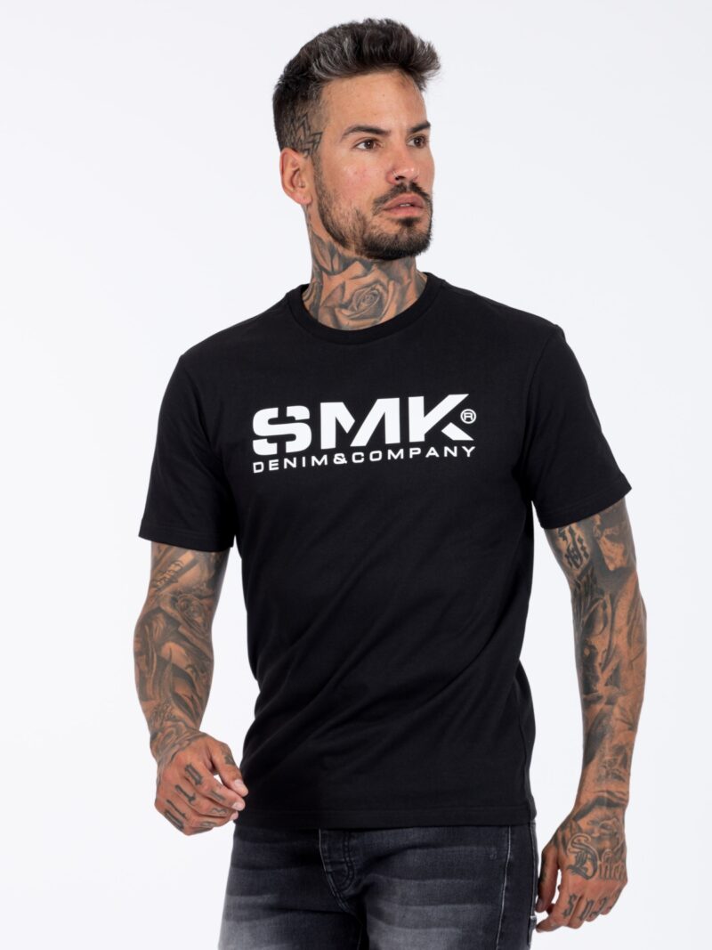 T-SHIRT PRETA SMK LOGO