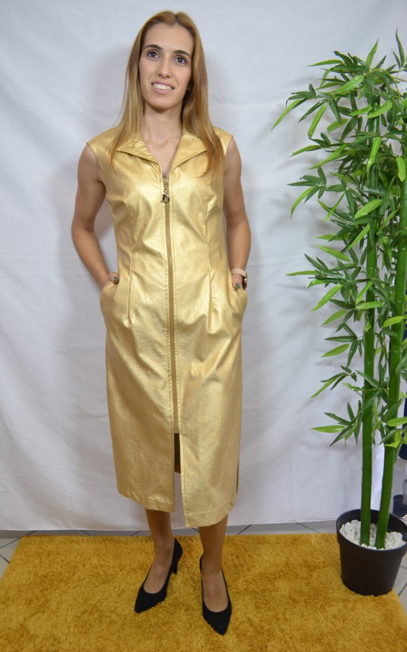 Vestido Mulher Dourado